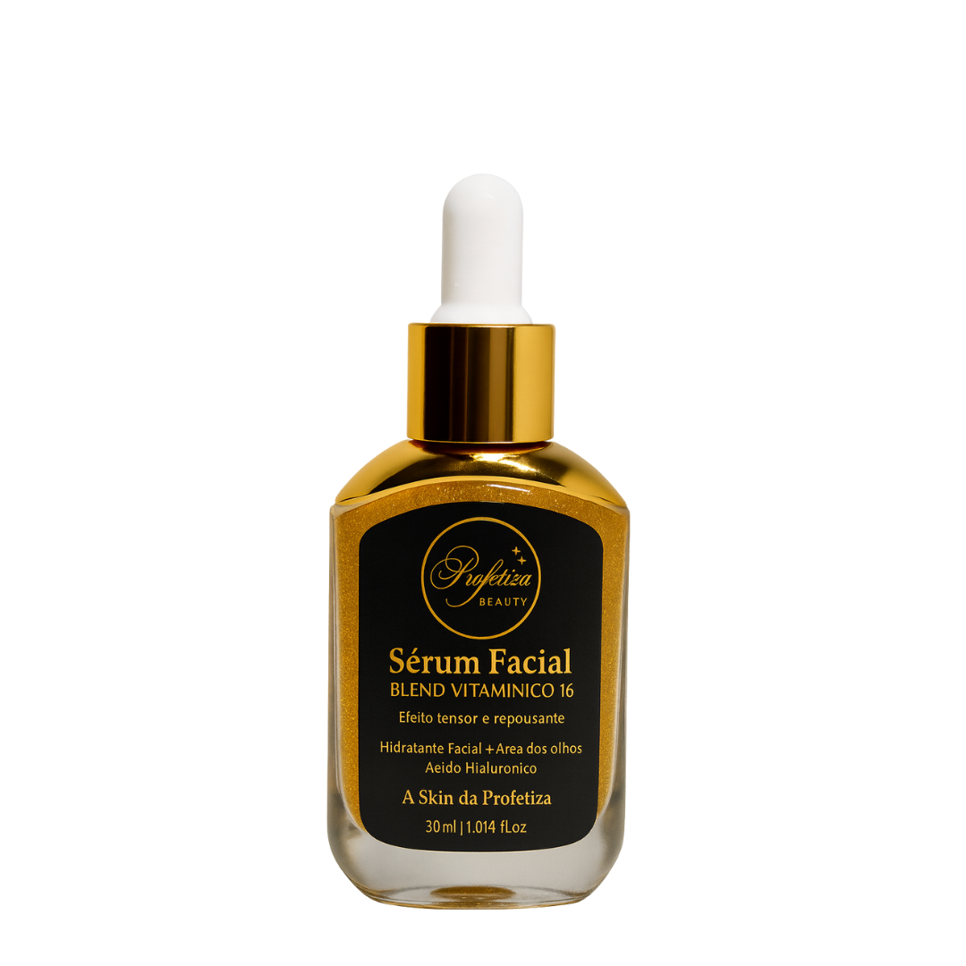 Sérum Facial Blend Vitamínico 16 com Partículas de OURO Profetiza Beauty
